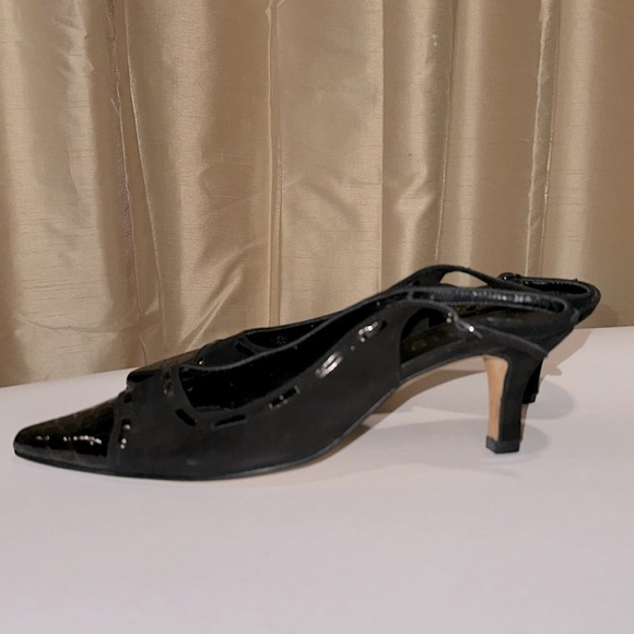 Pierre Dumas kitten heel slingback shoes - Picture 2 of 6